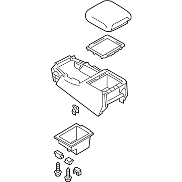 Infiniti 96910-1LA1B Console Fl BRN