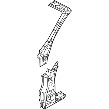 Infiniti 76214-JJ51A Reinforce-Front Pillar,Upper RH