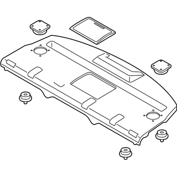 Infiniti 79910-4AP0A Finisher-Rear Parcel Shelf