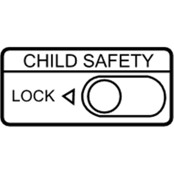 Infiniti 82891-EG010 Label-Caution Child