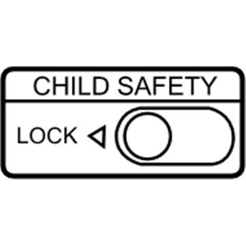 Infiniti 82891-EG000 Label-Caution Child