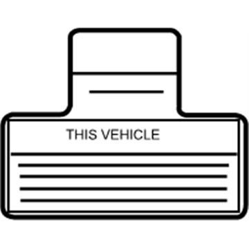 Infiniti 990A6-CL000 Label