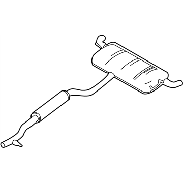 Infiniti 20101-5DC0B MUFFLER Sub Assembly Exhaust,Rear