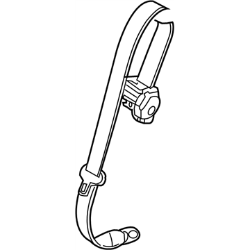 Infiniti 88854-3WW0A Belt Assembly-Rear Tongue, Center-3PT 88854-3WW0A Infiniti Belt Assembly-Rear Tongue, Center-3PT Illustration 1 of 1