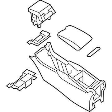 Infiniti 96910-1UW4B Box Assy-Console,Center