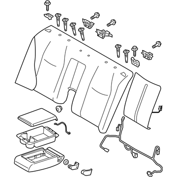 Infiniti 88600-1MA7A Back Assy-Rear Seat