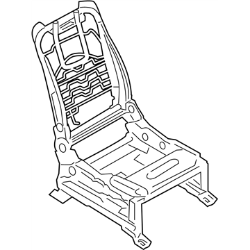 Infiniti 87101-1LT7A Frame & Adjuster Assy-Front Seat,RH