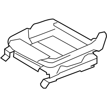 Infiniti 87351-JU68A Frame Assembly-Front Seat Cushion