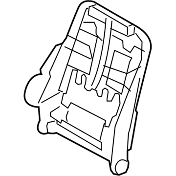 Infiniti 87651-JU56A Frame Assembly-Front Seat Back