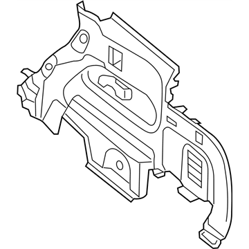 Infiniti 84951-3JA0A Finisher-Luggage Side,Lower LH