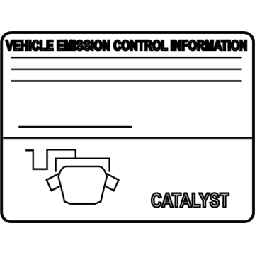 Infiniti 14805-1CA0A Label-Emission Control,A
