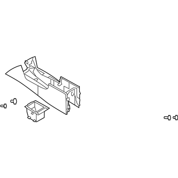 2012 Infiniti FX35 Center Console Base - 96911-1CX0B