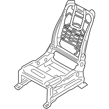 Infiniti 87151-1LU6B Frame Assy-Cushion,Front Seat LH