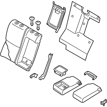 Infiniti 88600-4GM1B Back Assy-Rear Seat,RH