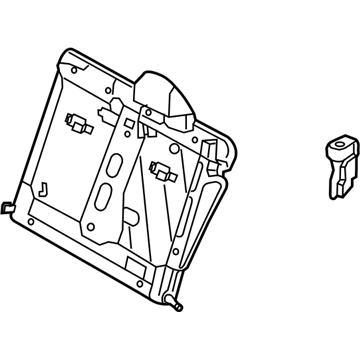 Infiniti 88651-5DC3A Frame Assy-Back,Rear Seat LH