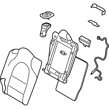 Infiniti 88600-5DC4B Back Assy-Rear Seat,RH