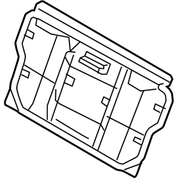 Infiniti 88601-5CA0A Frame Assy-Back,Rear Seat