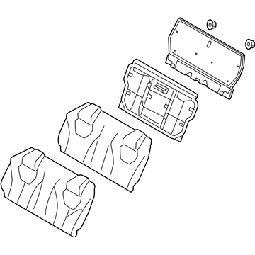 Infiniti 88600-5CA0E Back Assy-Rear Seat