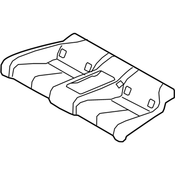 Infiniti 88320-5CA0D Trim Assy-Cushion,Rear Seat