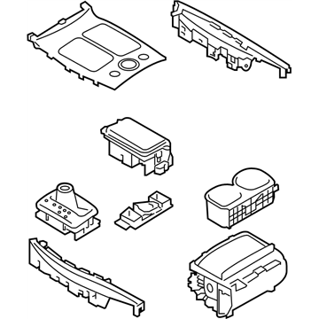 Infiniti 96941-4AM8A Finisher-A/T Indicator,Console