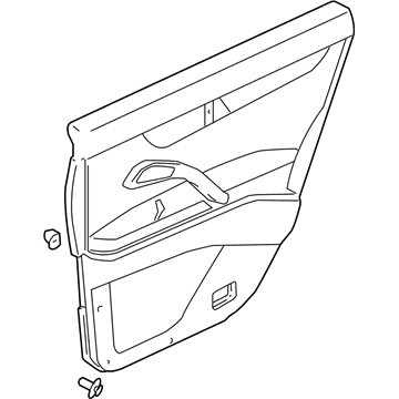 Infiniti 82900-CR900 Finisher Assy-Rear Door,RH