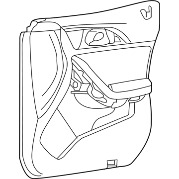 Infiniti 80901-5DB2A Finisher Assy-Front Door,LH