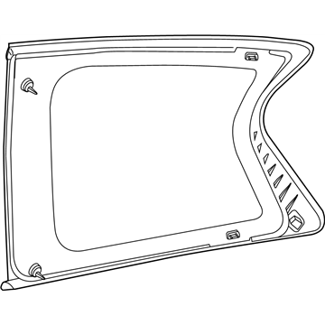 Infiniti 83300-3JA0A Glass Assy-Side Window,RH