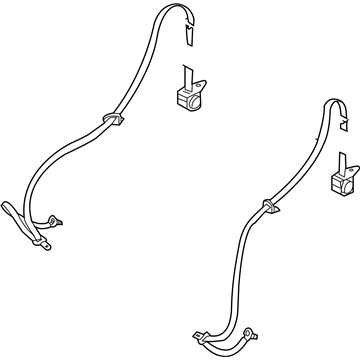 Infiniti 88844-CR910 Belt Assembly-Rear Seat Tongue