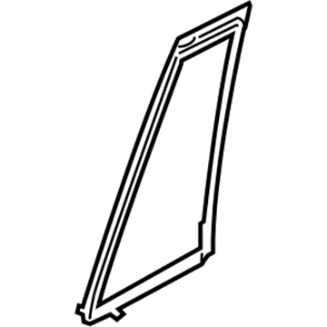 Infiniti 82220-5ZA0A Glass Assembly-Rear Door Partition,RH
