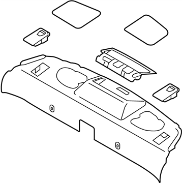 Infiniti 79910-JL00C FINISHER - Rear Parcel Shelf