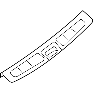 Infiniti 84990-3JA0A Plate-Kicking,Tail Gate