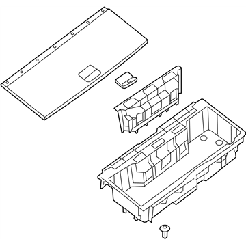 Infiniti 84975-3JA1B Box Assy-Luggage Floor,Center