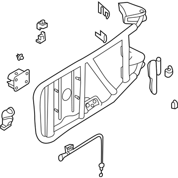 57210-0W010 Infiniti Carrier-Spare Tire Illustration 1 of 1