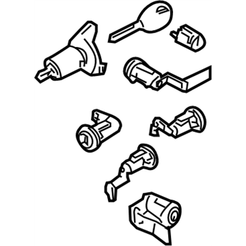 Infiniti 99810-ZQ10A Key Set Cylinder Lock