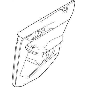 Infiniti 82900-5DA1C Finisher Assy-Rear Door,RH