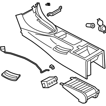 2007 Infiniti G35 Center Console Base - 96910-JK41A