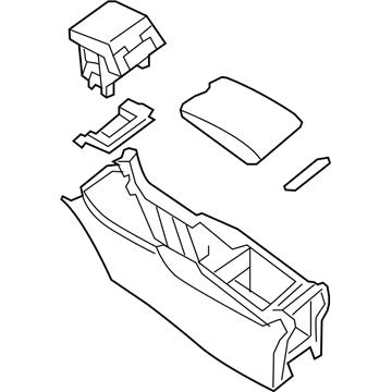 Infiniti 96910-5UC2D Box Assy-Console,Center