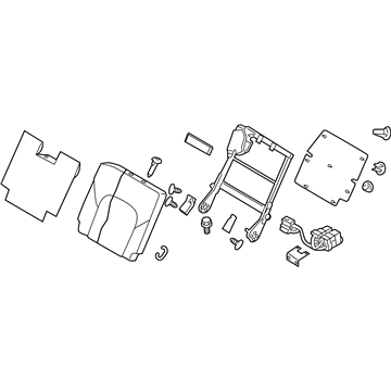 Infiniti 89600-1LL8E Back Assy-3rd Seat,RH