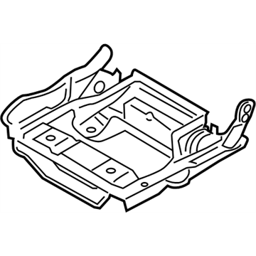 Infiniti 89301-1LK5A Frame Assembly - 3RD Seat Cushion, RH