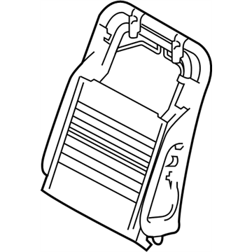 Infiniti 87651-1MS2A Frame Assembly-Front Seat Back