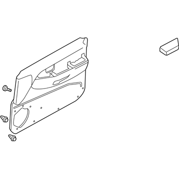 Infiniti 80901-3W701 FINISHER Assembly-Front Door,L