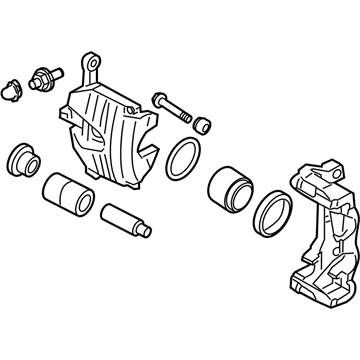 2008 Infiniti G35 Brake Caliper - 41001-JK00A