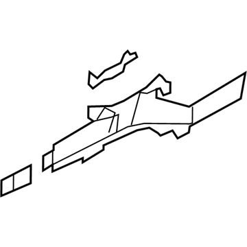 Infiniti 75130-JU40A Plate-Closing,Front Side Member RH