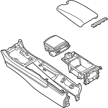 Infiniti Q60 Center Console Base - 96910-1VW1A