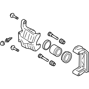 2012 Infiniti EX35 Brake Caliper - 44001-1BN0A