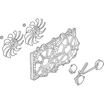 2018 Infiniti Q50 Radiator fan - 21481-4GA0A