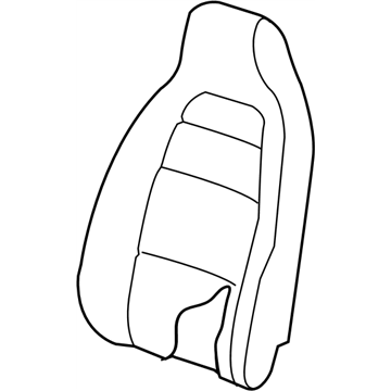 Infiniti 87660-5DD0A Trim & Pad Assy-Back,Front Seat LH
