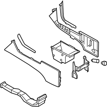 2007 Infiniti M45 Center Console Base - 96905-EH20B