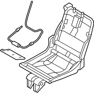 Infiniti 88010-1LF5A Frame RLH Seat