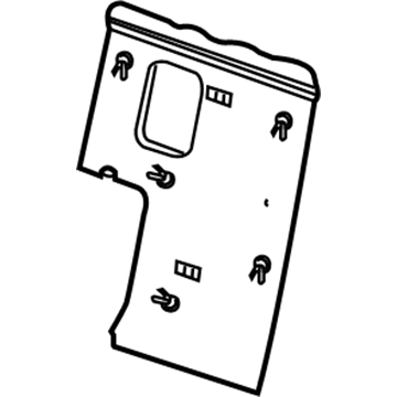 Infiniti 89605-ZC30A Board-3RD Seat Back